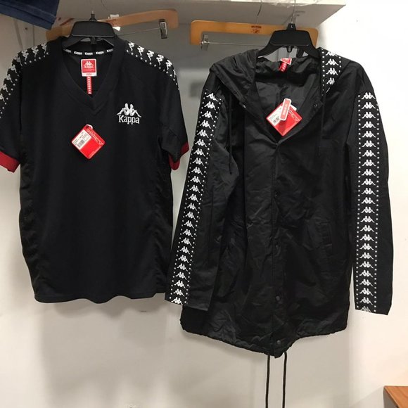 Kappa Other - NWT Kappa 2PC RAIN COAT WINDBREAKER Shirt Jacket L